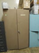 Protectoseal Storage cabinets; Lot: (2) Protectoseal two door storage cabinets and contents on