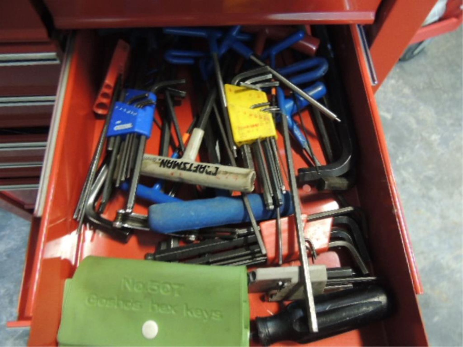 Waterloo Tool box; Lot: (2) total toolboxes, with contents, (1) 4 drawer with, end wrenches, - Image 9 of 14