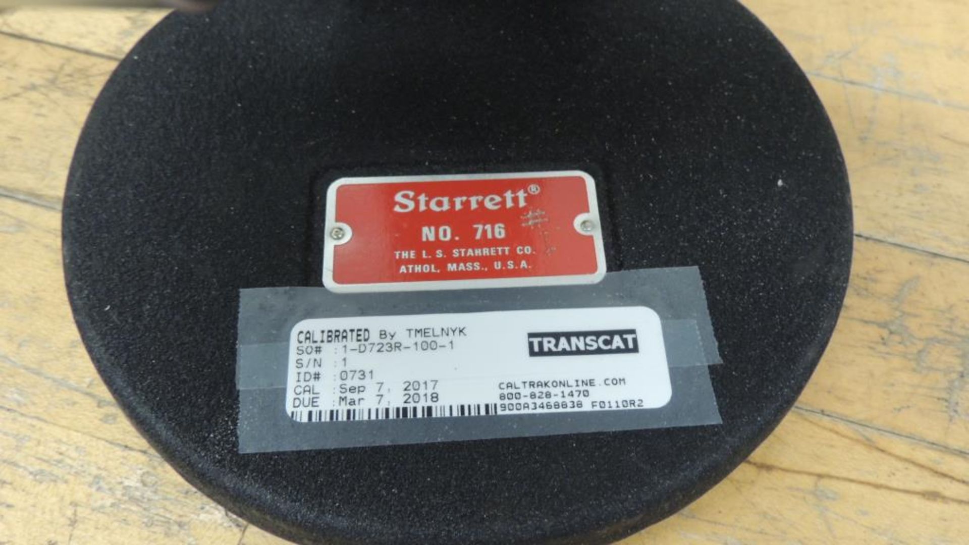 Starrett 716 Dial Indicator Tester; Dial Indicator Tester - Metrology Calibration Micrometer Head. - Image 3 of 6
