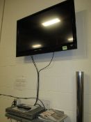 Visio HDTV; 42in High Definition Television with Dish Network VIP211 Box. HIT# 2223086. Loc: 1301-