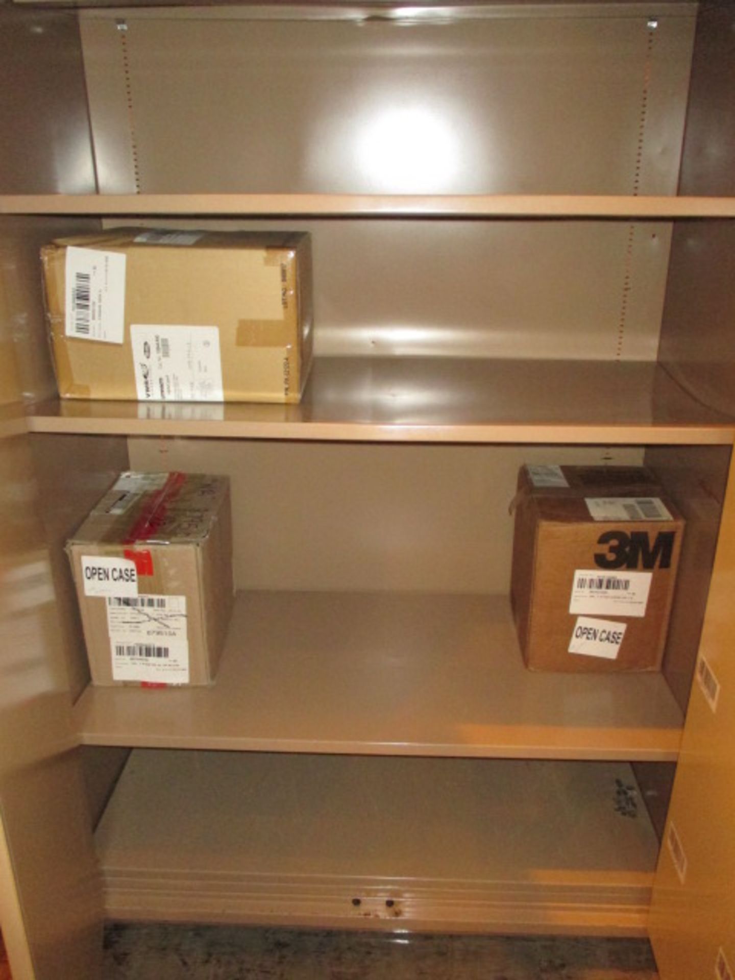 Storage Cabinets; Lot: (2) Storage Cabinets with Contents, 47x 24x 84 (in). HIT# 2222851. Loc: B25- - Image 3 of 3