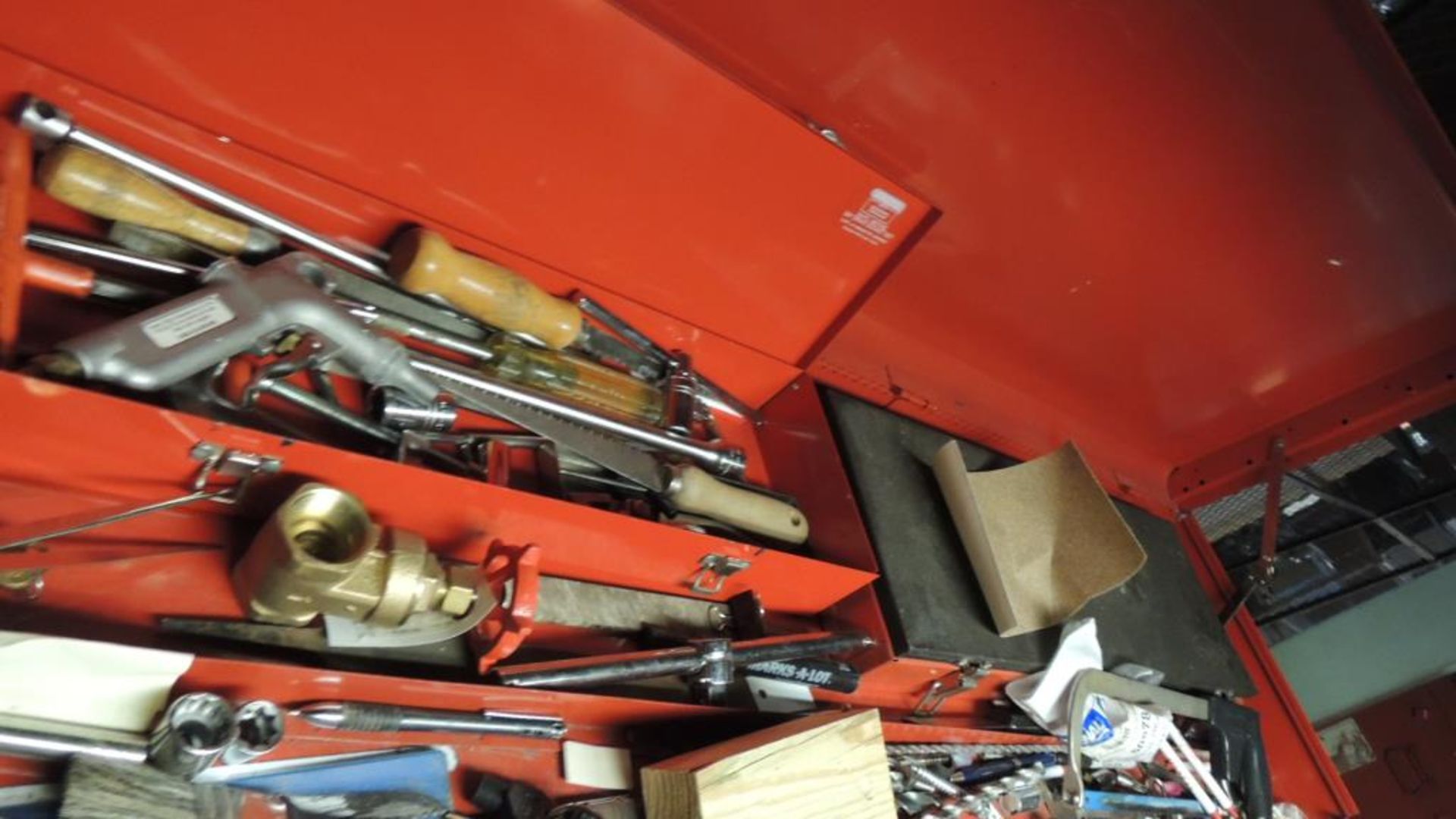 Craftsman Tool box; 23 drawer rolling tool box, sockets, screw drivers, Williams box end wrenches, - Image 11 of 11