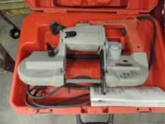 Milwaukee 6230 Saw; heavy duty deep cut band saw, 120v. HIT# 2192438. Loc: 901 cage. Asset Located