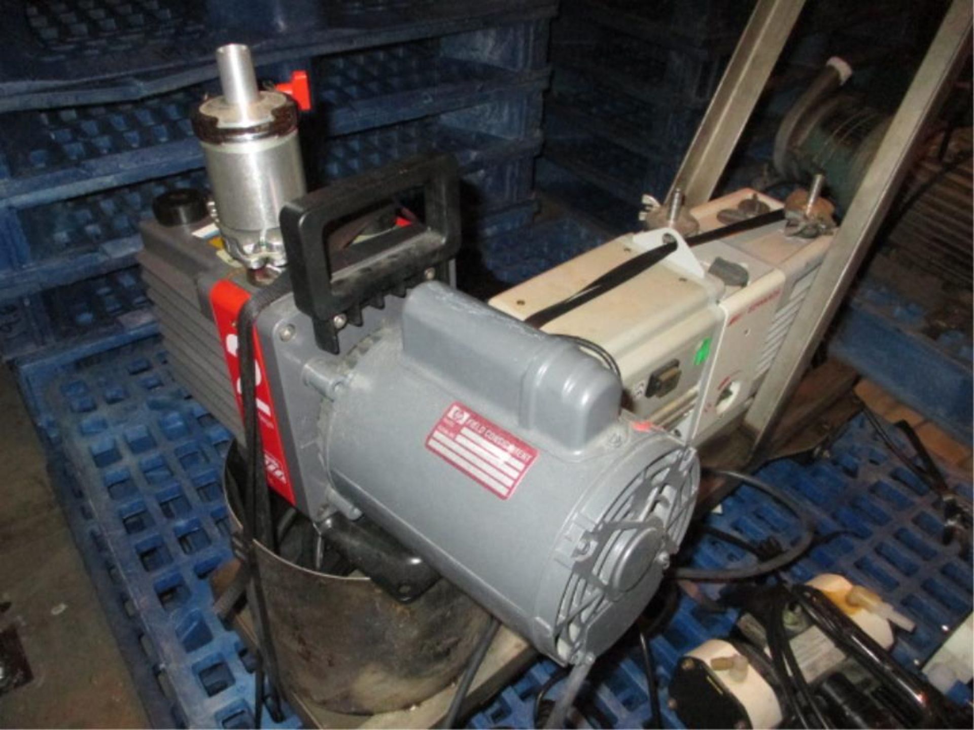 Vacuum Pumps; Lot: (5) Assorted Vacuum Pumps. Consisting of: (1) Edwards RV8; (1) Edward E2M2; (3) - Image 2 of 3