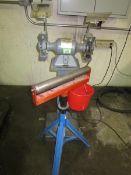 Bench Grinder & Tool Support; Baldor Grinder/ Buffer 115v & Tool support stand. HIT# 2123649. Loc: