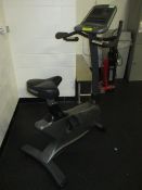 Vision Fitness HRT E3600 Exercise Bike; Upright Exercise Bike. HIT# 2223067. Loc: 1301-1 Asset