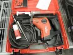 Hilti TE7-C Hammer; rotary hammer 3/8" w/ two bits, 12v. HIT# 2192447. Loc: 901 cage. Asset