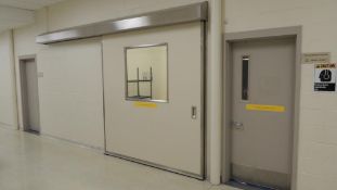 ASI Technologies /Clean seal Automatic opening sliding door; Fiberglass, Controlled environment door