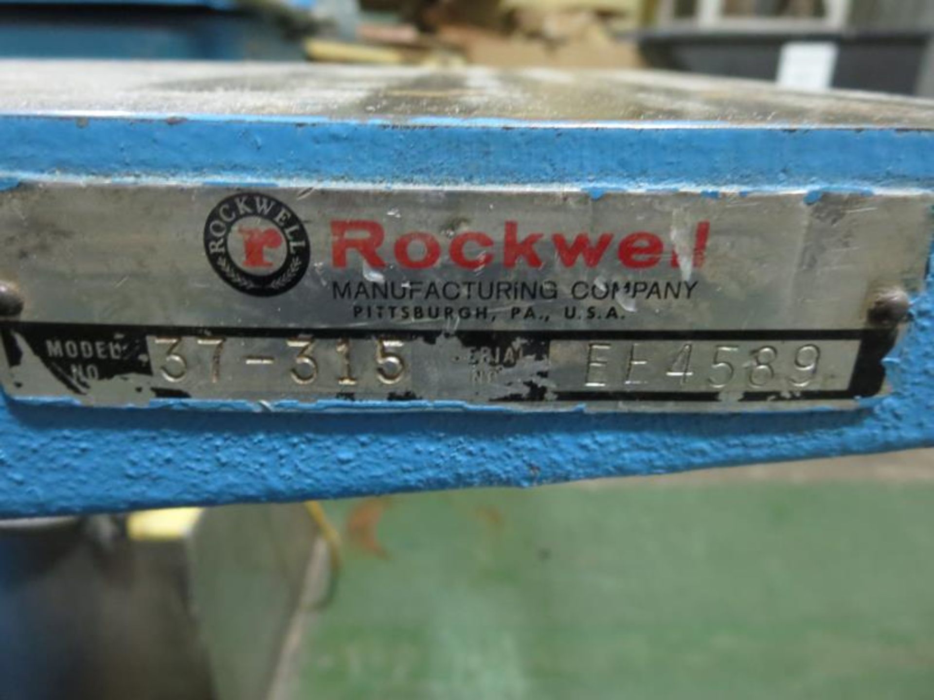 Rockwell/ Delta 37-315 8" Jointer; 9" x 66" bed, 3ph 480v. SN# EE4589. HIT# 2123544. Loc: 1110-1 - Image 4 of 5