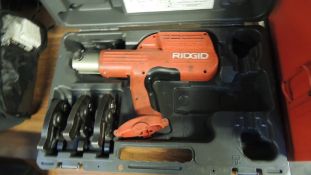 Ridgid Crimping tool; Compact crimping tool w/ 3 jaws from 1/2" to 1", NO batteries or charger. HIT#