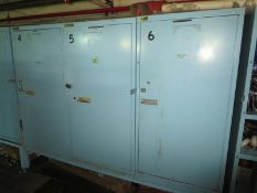Vidmar Cabinets & Contents; Lot (Qty 3) Vidmar Cabinets with Concrete tools, 2- Electric chain
