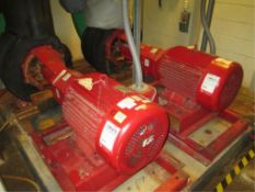 Bell & Gossett Series 1510 Suction Pumps; Lot: (2) 50HP Base Mounted End Suction Pumps. HIT#