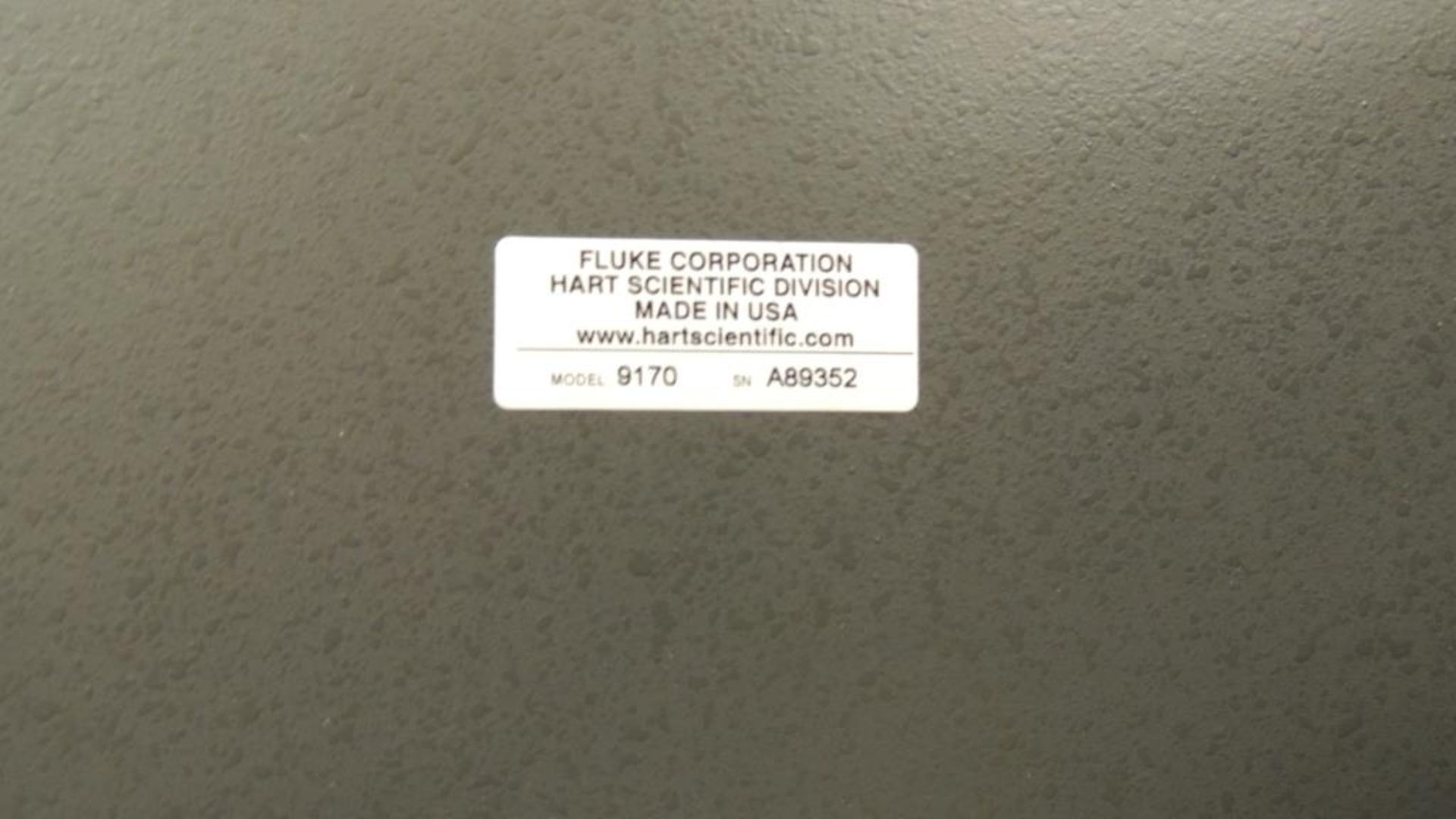 Fluke 9170 Bath; Portable Metrology well -45C to 140C, 115v. SN# A89352. HIT# 2226582. Loc: 710. - Image 4 of 5