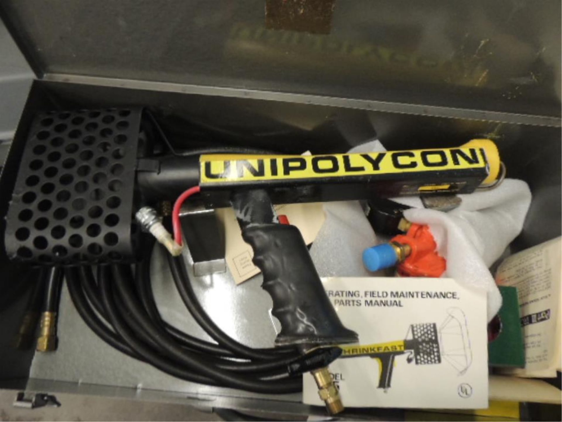 Unipolycon 975 Shrinkfast; heat gun used to shrink wrap. HIT# 2192430. Loc: 901 cage. Asset