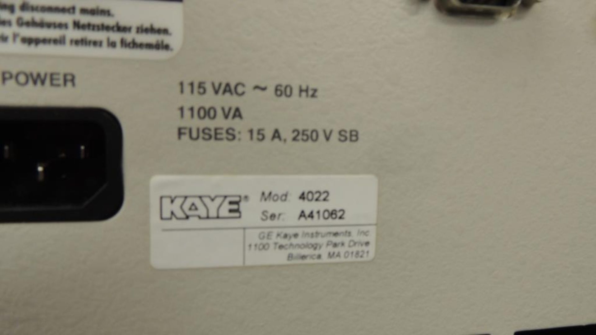 Kaye CTR-40 Bath; Kaye CTR-40 for temperature advanced digital, calibration 120v, KAYE ValProbe, - Image 8 of 8