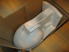 Eljer Industries Porcelain Toilet; Wall Mounted Porcelain Toilet [in-box]. HIT# 2222925. Loc: B25-