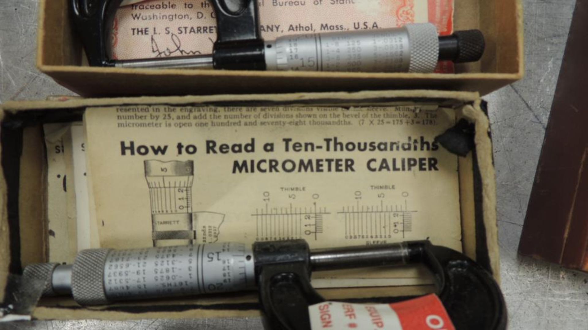 Starrett Micrometer / Caliper; Lot: (3) # 436 1". HIT# 2192792. Loc: 710. Asset Located at 64 - Image 5 of 5