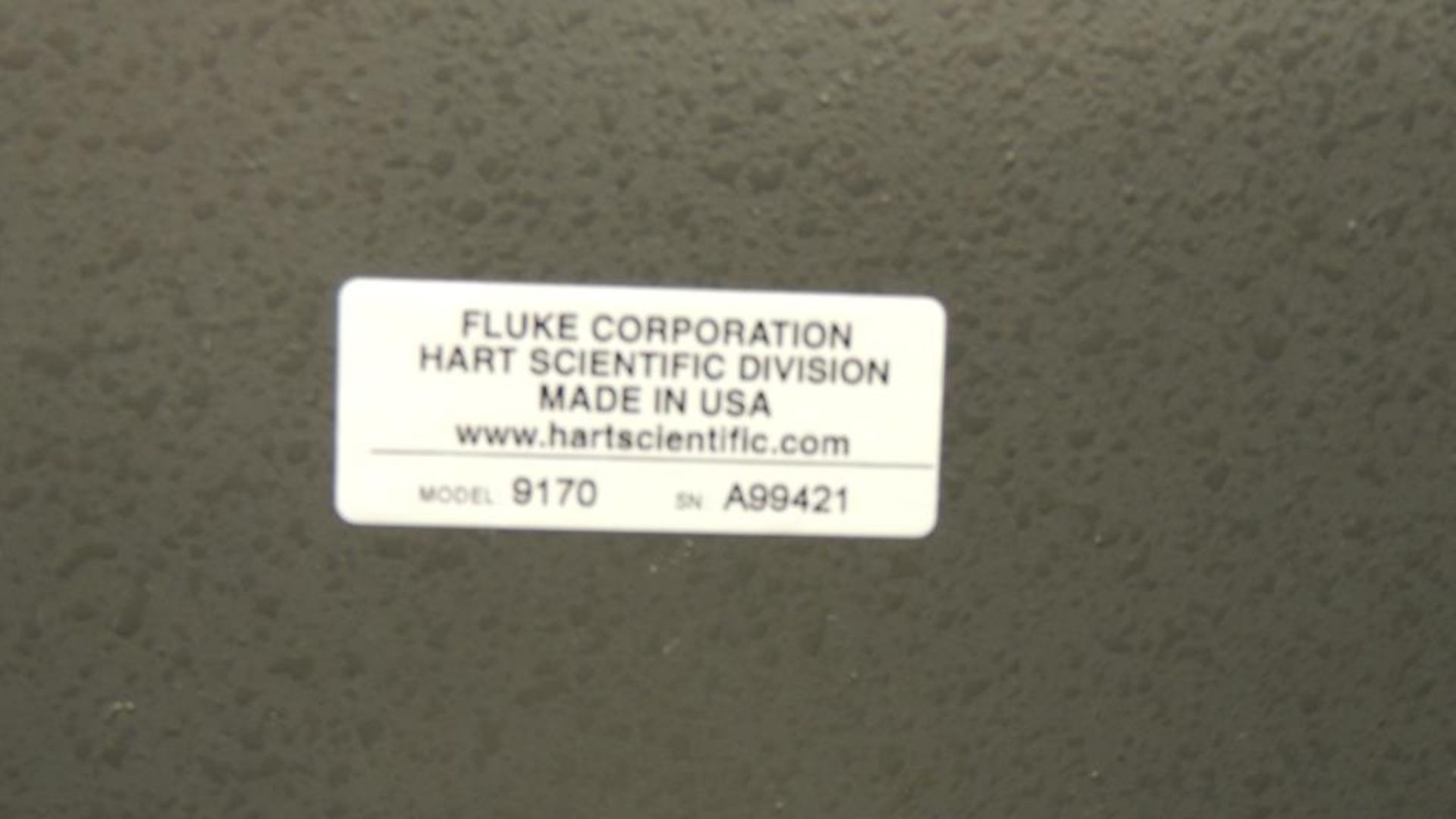 Fluke 9170 Bath; Portable Metrology well -45C to 140C, 115v. SN# A99421. HIT# 2226583. Loc: 710. - Image 4 of 5