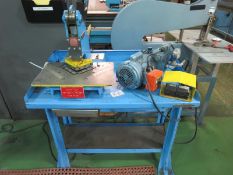 Kidder Mfg. 43-B Angle Shear; 1hp 115v, Hydraulic pump & Motor. cuts up to 14ga, mild steel, with