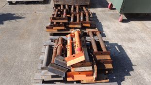 Lot: (2) pallets of basket lifts, 1000lb capacity. HIT# 2230864. Support Facility Area Outside.