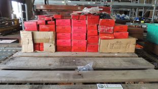 Arc air Lot: approximately 28 boxes of flat copper clad type D-C5, 5/8 x 3/16 x 12". HIT# 2230903.