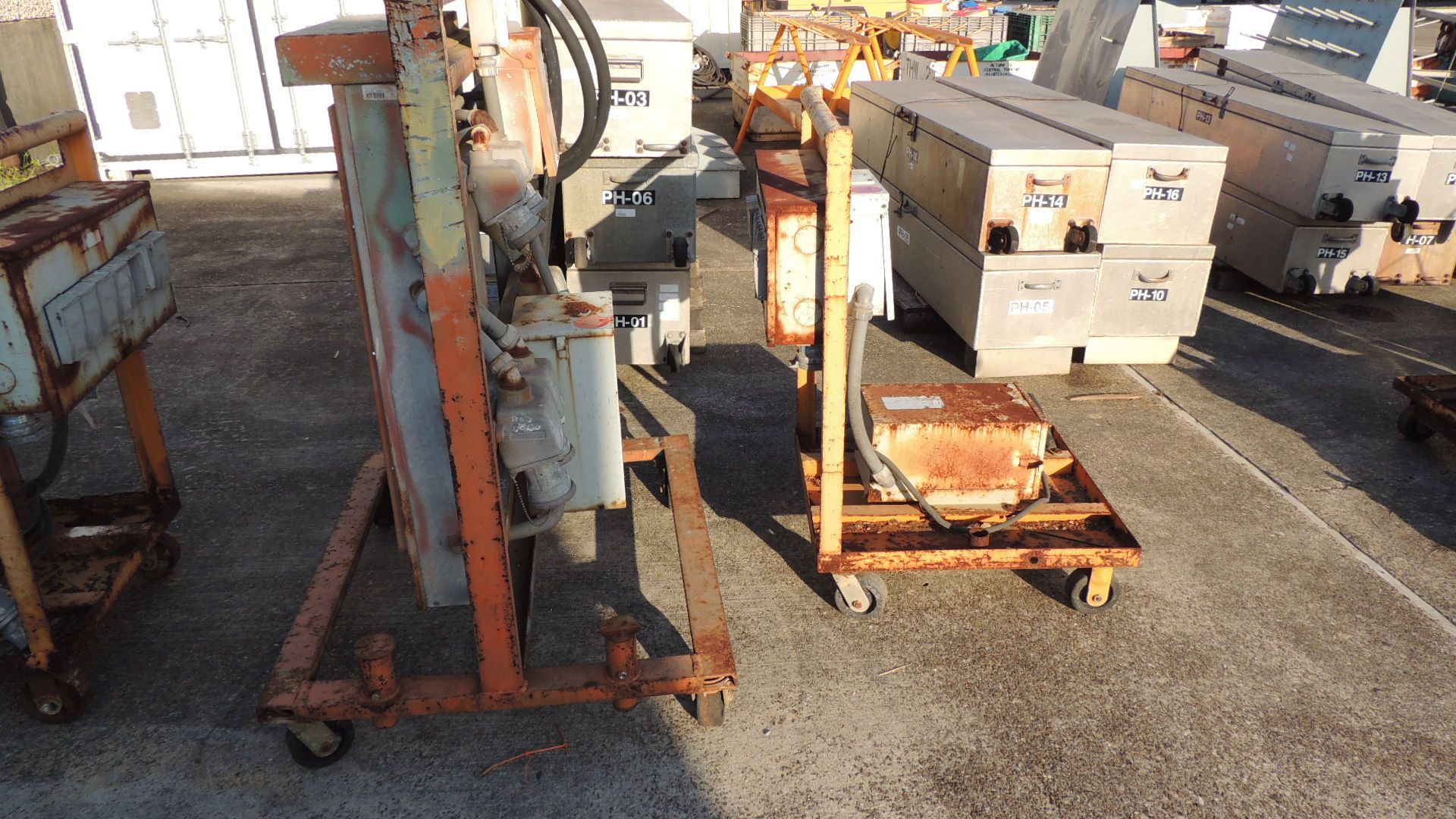 Load Center. Lot: (3) used for bolt heaters, review photos for those that have transformer panel box