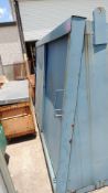 Lot: (4) upright tool boxes 100"x65"x36", on bottom and 24" on top. HIT# 2230874. Support Facility