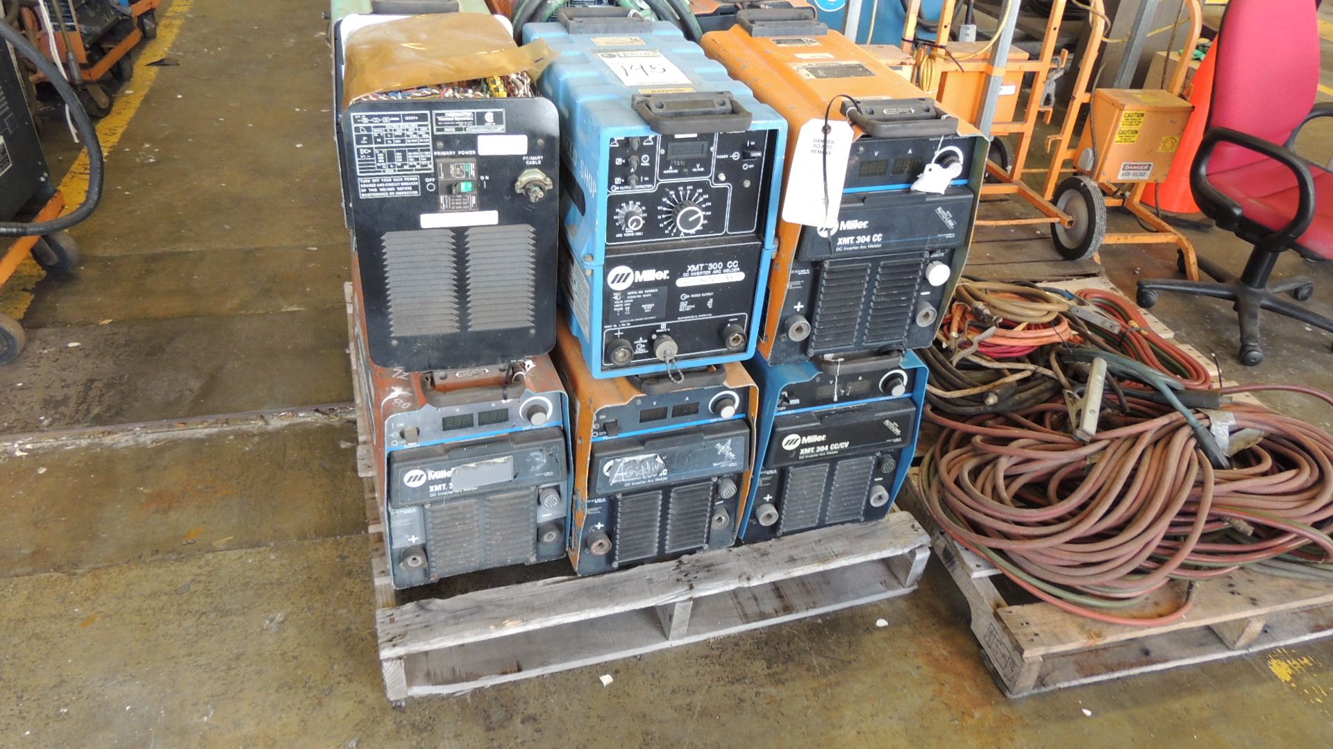 Welders. Miller Lot: (12) welders total-all need repair. Models XMT 304CC, XMT 300CC. XMT 304CC/