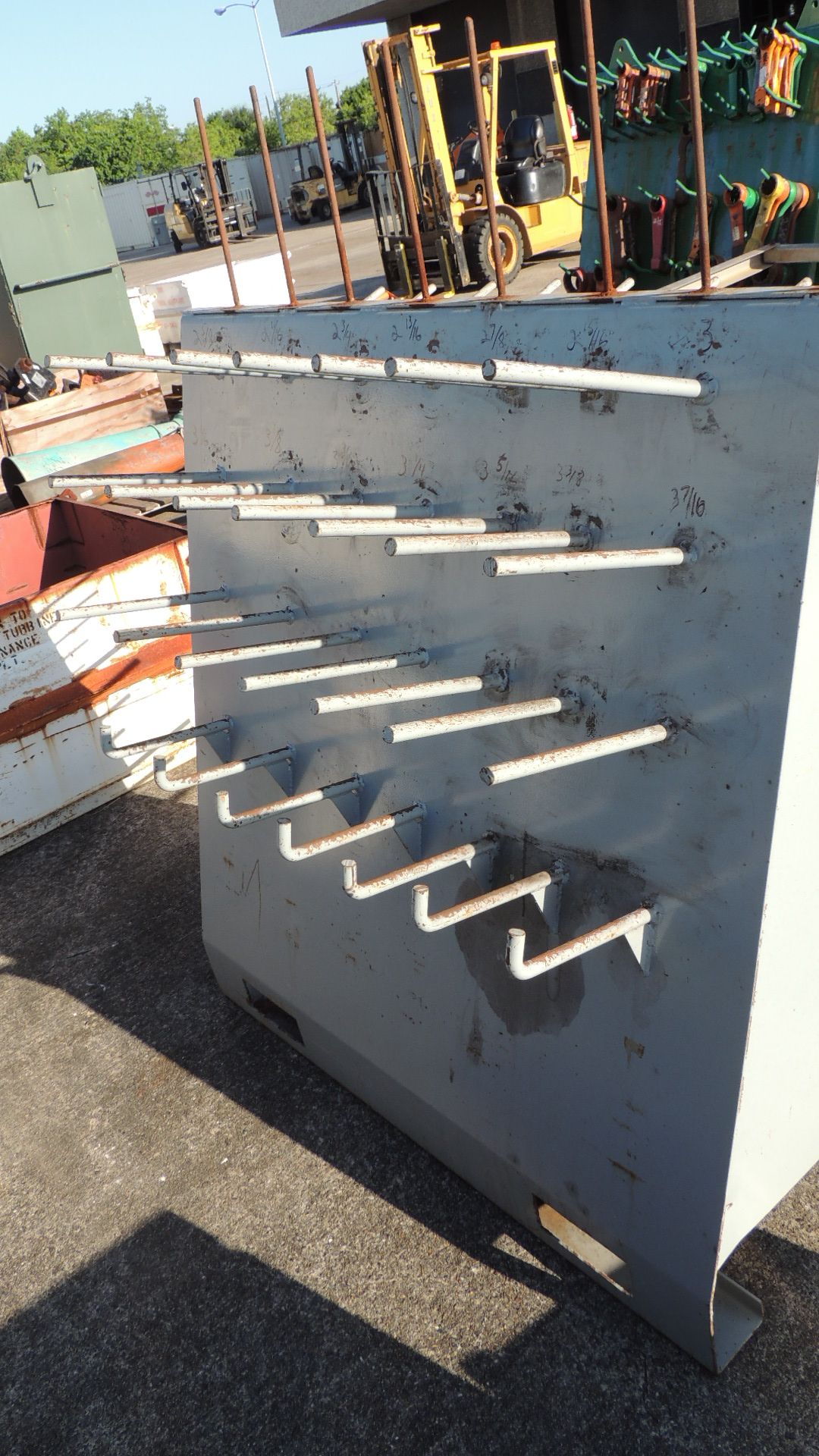 Lot: (5) shop built metal tool holders. HIT# 2230853. Support Facility Area Outside. Asset Located - Image 2 of 8