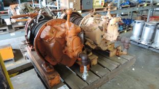 Ingersoll Rand HU501 Winch. Lot: (2) IR winches 3/8" wire cable, pull rating 4700lb. 2000lb.