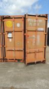 Container / Storage. Conex 20' container and contents, (2) racks w/shackles, I bolts, bolts all