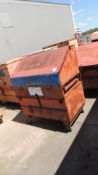 Lot: (5) total tool boxes, (3) on casters. HIT# 2230880. Support Facility Area Outside. Asset