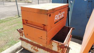 Lot: (4) total tool boxes, (1) on casters, (1) stand up. HIT# 2230876. Support Facility Area