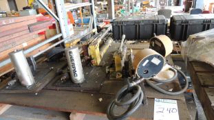 Enerpac Hydraulic Pumps. Lot: pallet and contents, (8) pressure regulated hydraulic pumps. HIT#