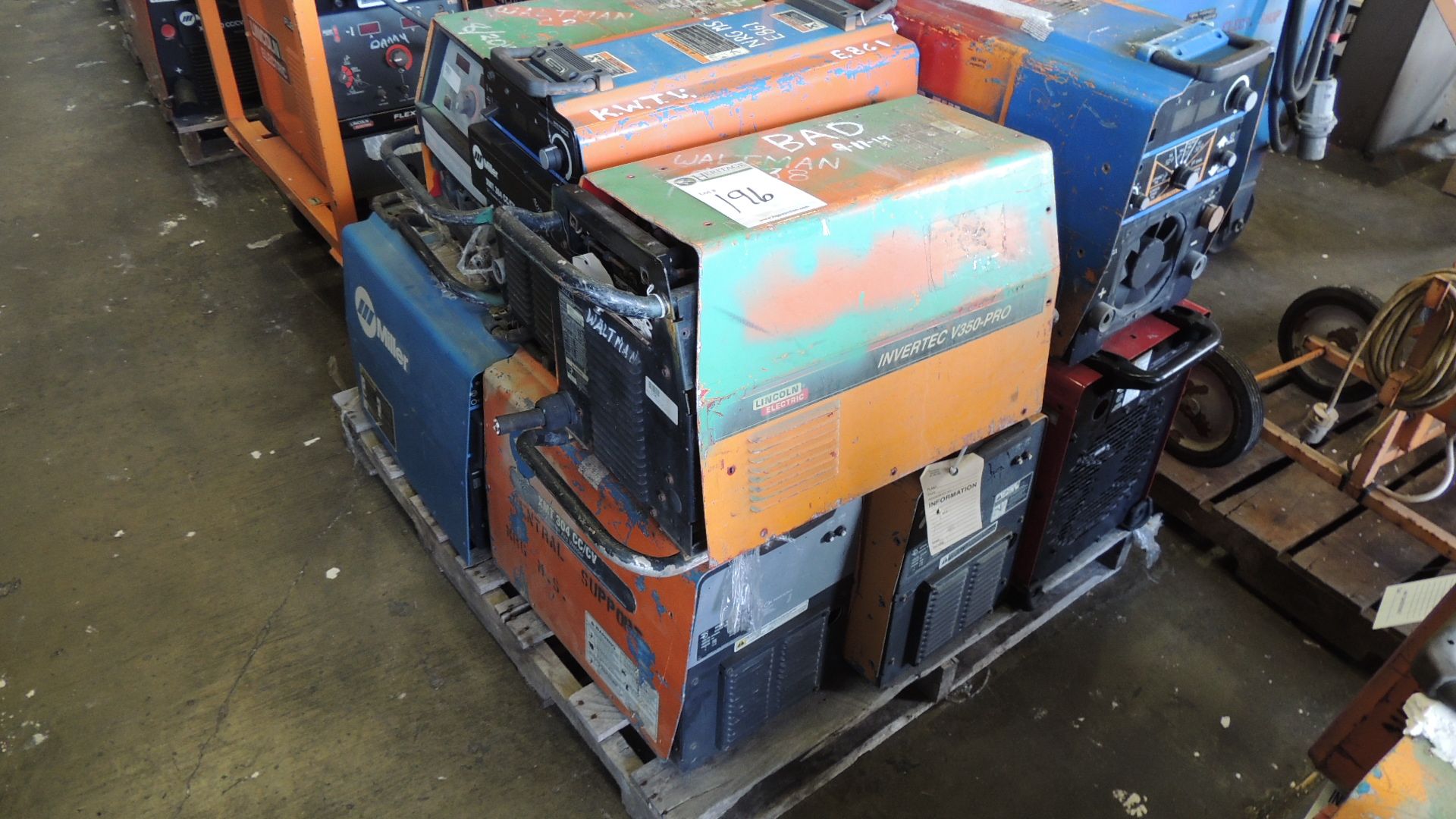 Welders. Miller Lot: (10) welders total- all need repair. Models XMT 304CC, XMT 300CC. XMT 304CC/CV,