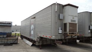 Trailer, Break/Office. Great Dane 730TDS 40. Year: 1986; 40' drop deck w/ contents, AC , fold down