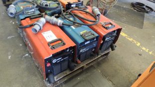 Welders. Miller / Lincoln Lot: (6) total welders, consisting of (2) XMT 450 CC/CV, (2) XMT 304 CC/