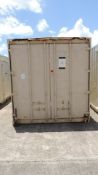 Container / Storage. Conex 20' container and contents, side door and window, torch cart, Dayton