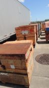 Lot: (6) job boxes on casters. HIT# 2230879. Support Facility Area Outside. Asset Located at 12307