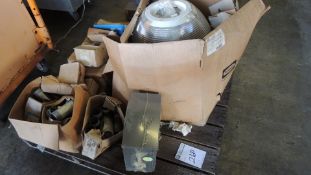 Electrical Connection Boxes. Lot: pallet and contents, tight hubs, nipples, connector boxes,