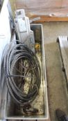 Griphoist Hoist. Lot: pallet and contents, (2) tugger model T516 4000lb. Capacity, (1) tugger