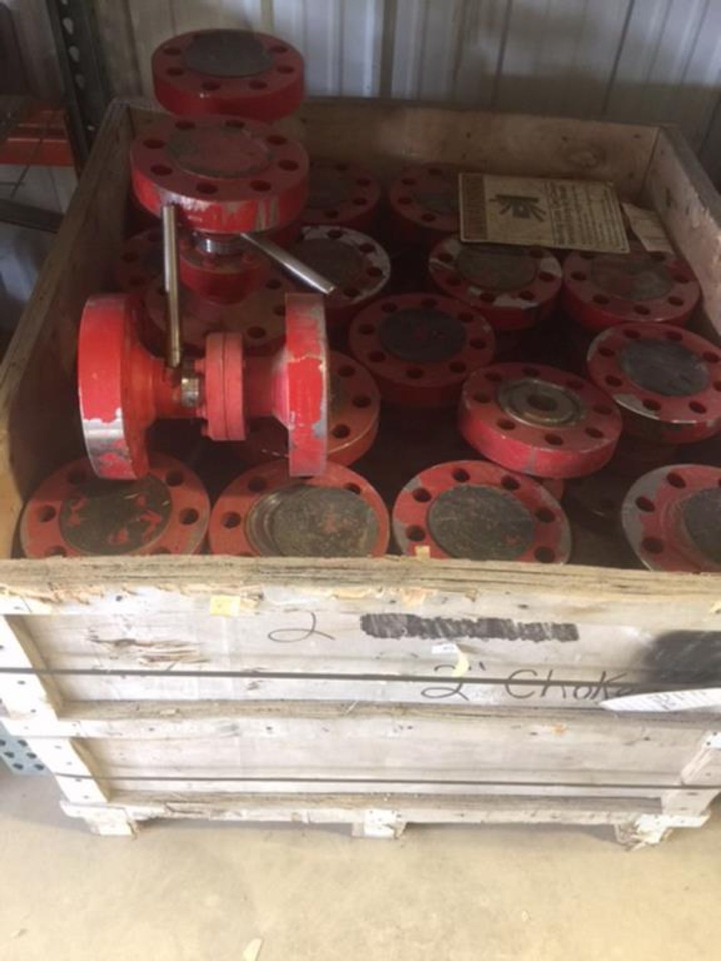 2 1/16" Check Valves. Lot: Qty (36) 2 1/16" 5K RTJ Flanged Check. EOG Stock #120062. Asset Located