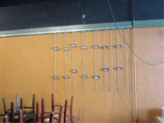 Picture Hanging Gallery System, 20" Long, W/ 8 Picture Hangers. HIT# 2234872. Loc: Bar Area. Asset