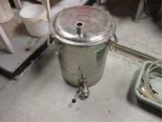 Stainless Steel Hop Back Tank. HIT# 2234844. Loc: Brewery Prep Room. Asset Located at 143 Kent