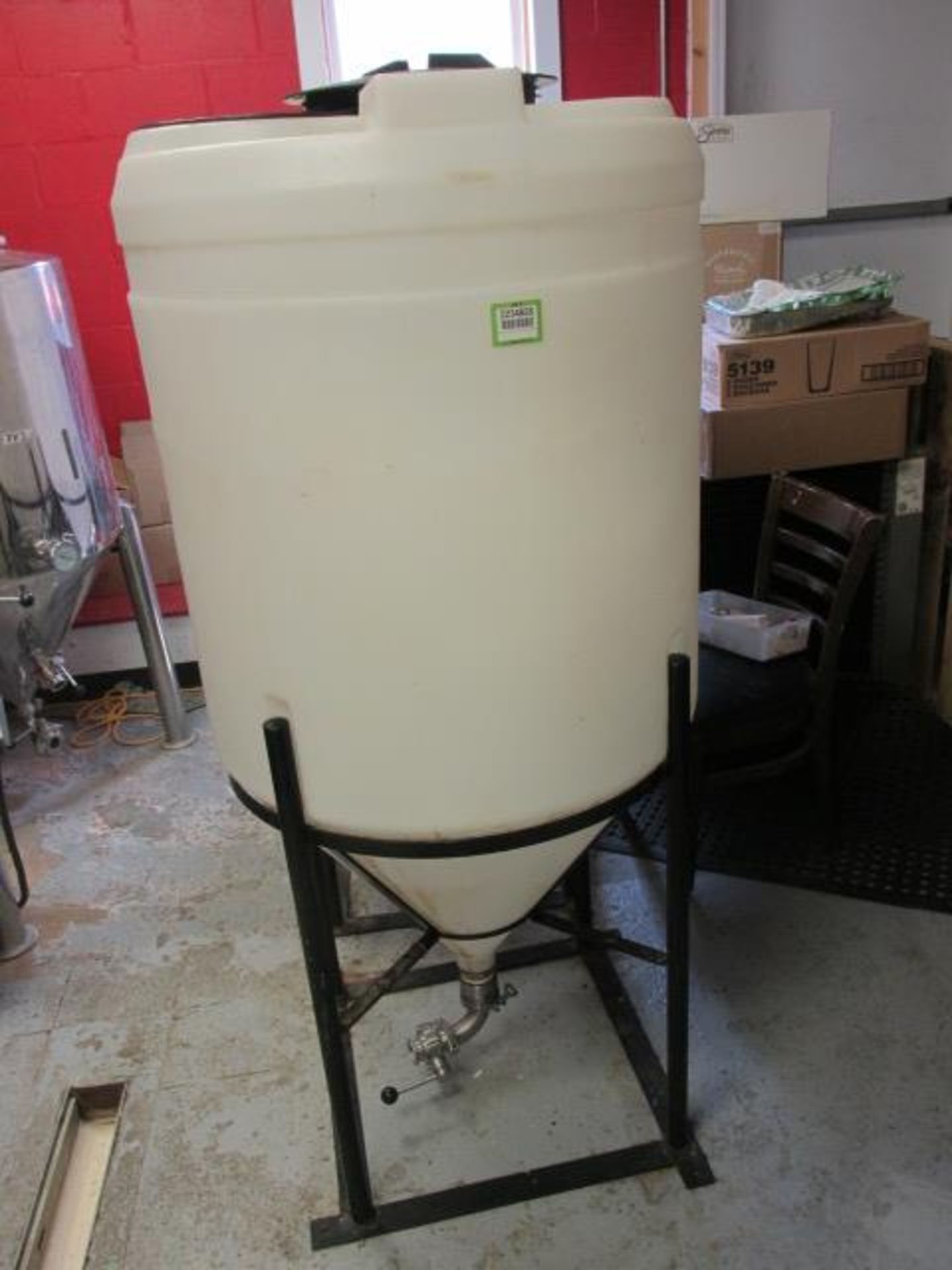 Poly Tank, 3BBL Fermenter Tank, 90 Gal. HIT# 2234828. Loc: Brewery Prep Room. Asset Located at 143 - Image 2 of 2