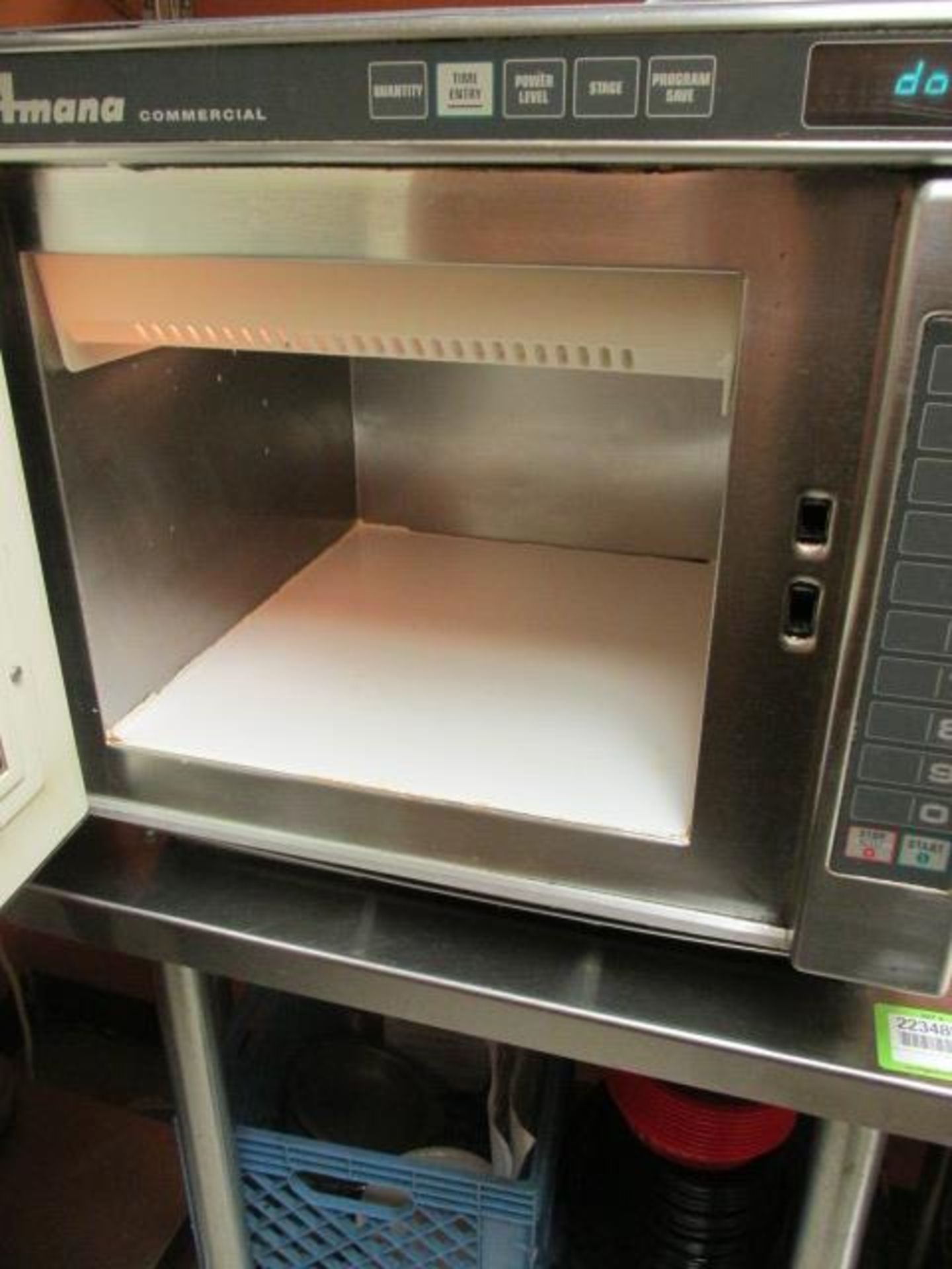 Amana Commercial Microwave. HIT# 2234858. Loc: Kitchen Asset Located at 143 Kent Street, Portland, - Image 2 of 3