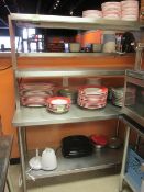 Stainless Steel Prep Table, 24" 54" W/Hatco Food Warmer Shelf. HIT# 2234854. Loc: Kitchen Asset