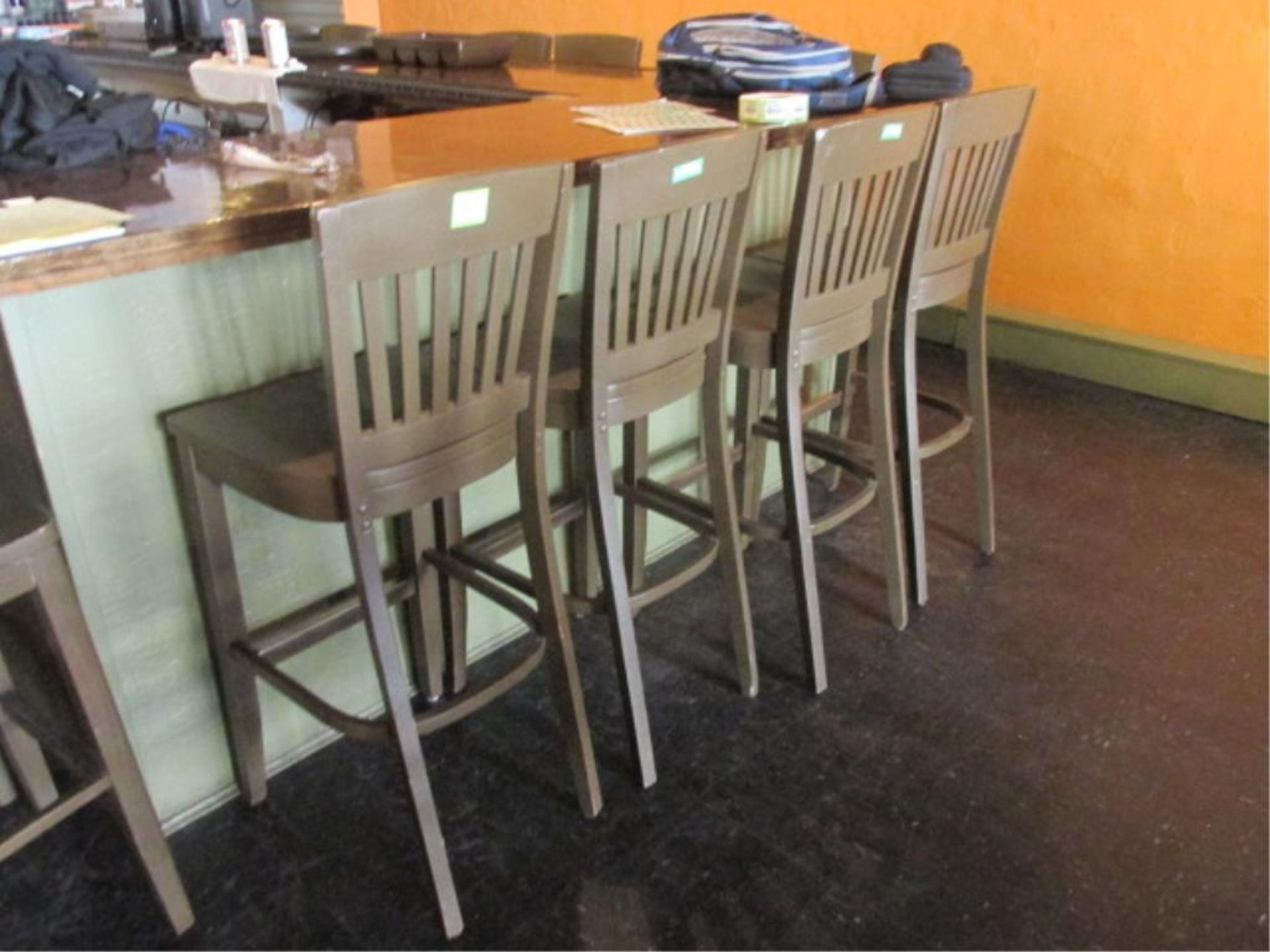 Lot (4) Bar Stools. HIT# 2234808. Loc: At Bar. Asset Located at 143 Kent Street, Portland, MI