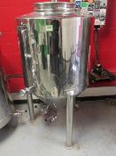 3BBL Non-Jacketed Fermenter, 90 Gal. HIT# 2234826. Loc: Brewery Prep Room. Asset Located at 143