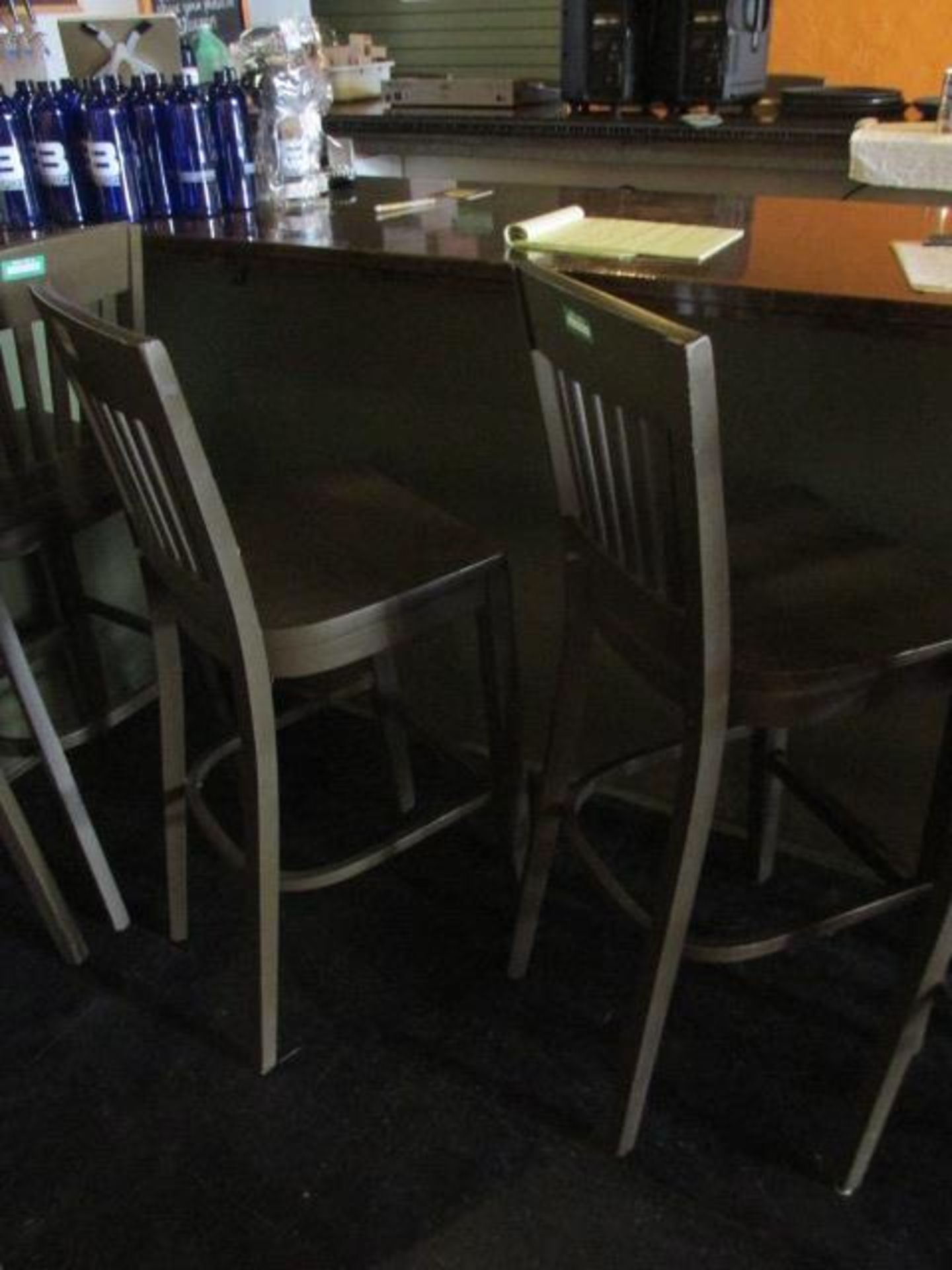 Lot (2) Bar Stools. HIT# 2234806. Loc: At Bar. Asset Located at 143 Kent Street, Portland, MI